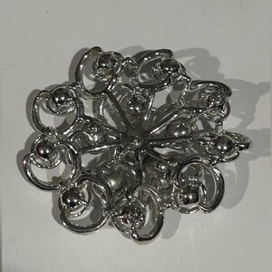 Sarah Coventry Vintage “Celestial Ice" Silver Brooch/Pendant 
Circa 1960